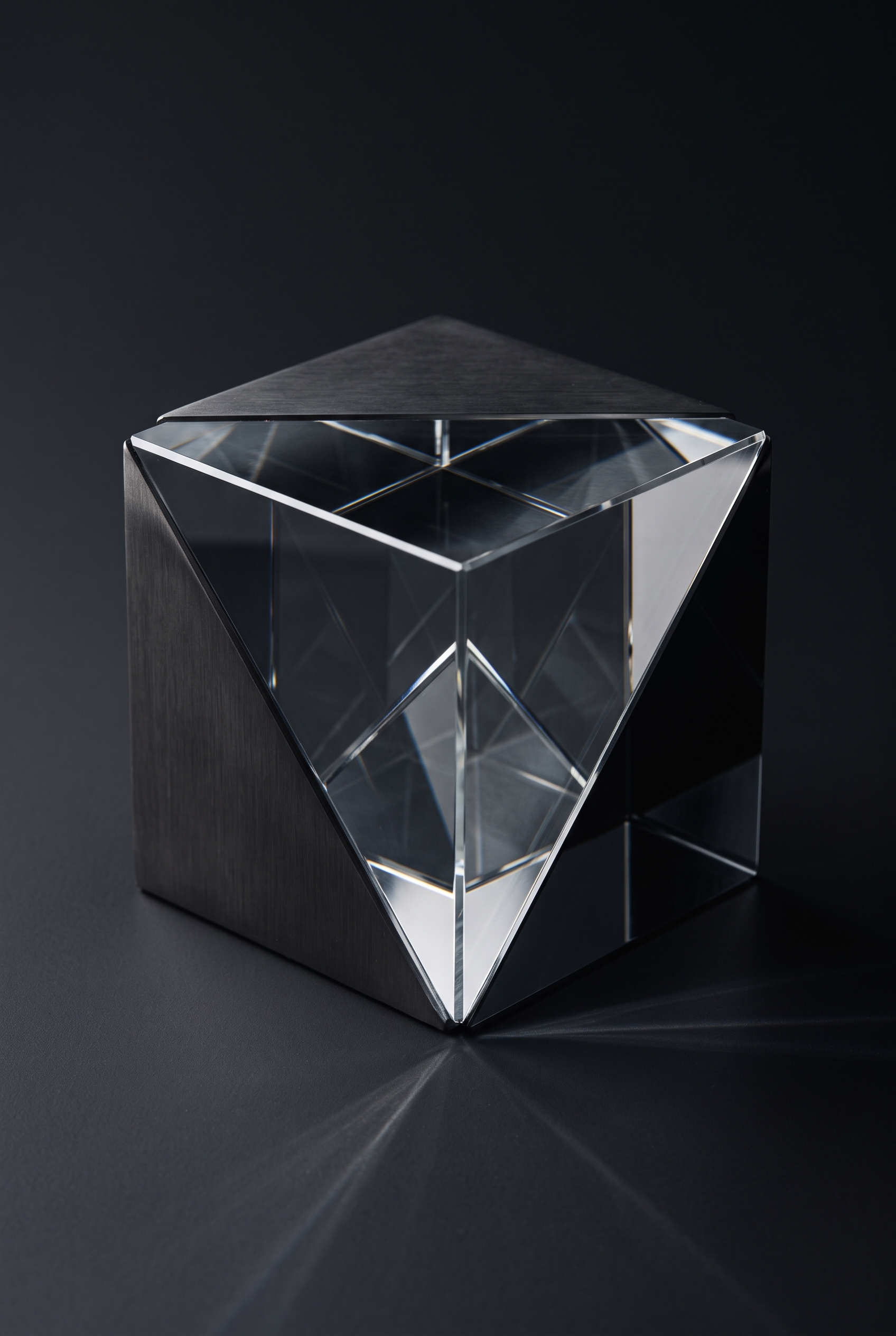 Geometric Optical Prism Refraction